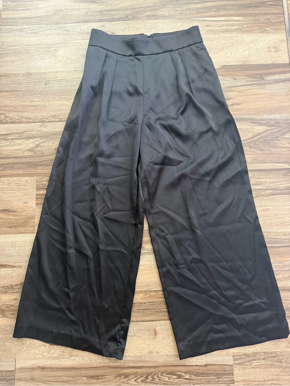 Banana Republic Black Wide-Leg High-Waist Pants